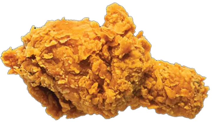 A crispy fried chicken drumstick