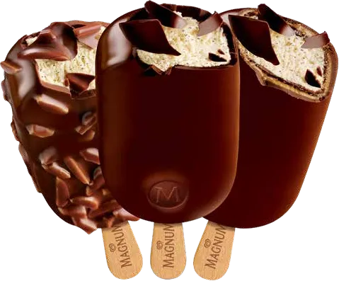 Chocolate-coated ice cream bars